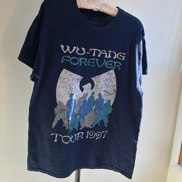 Vintage 1997 Wu-Tang Forever Clan Tour Men’s Large Navy - Picture 10 of 10